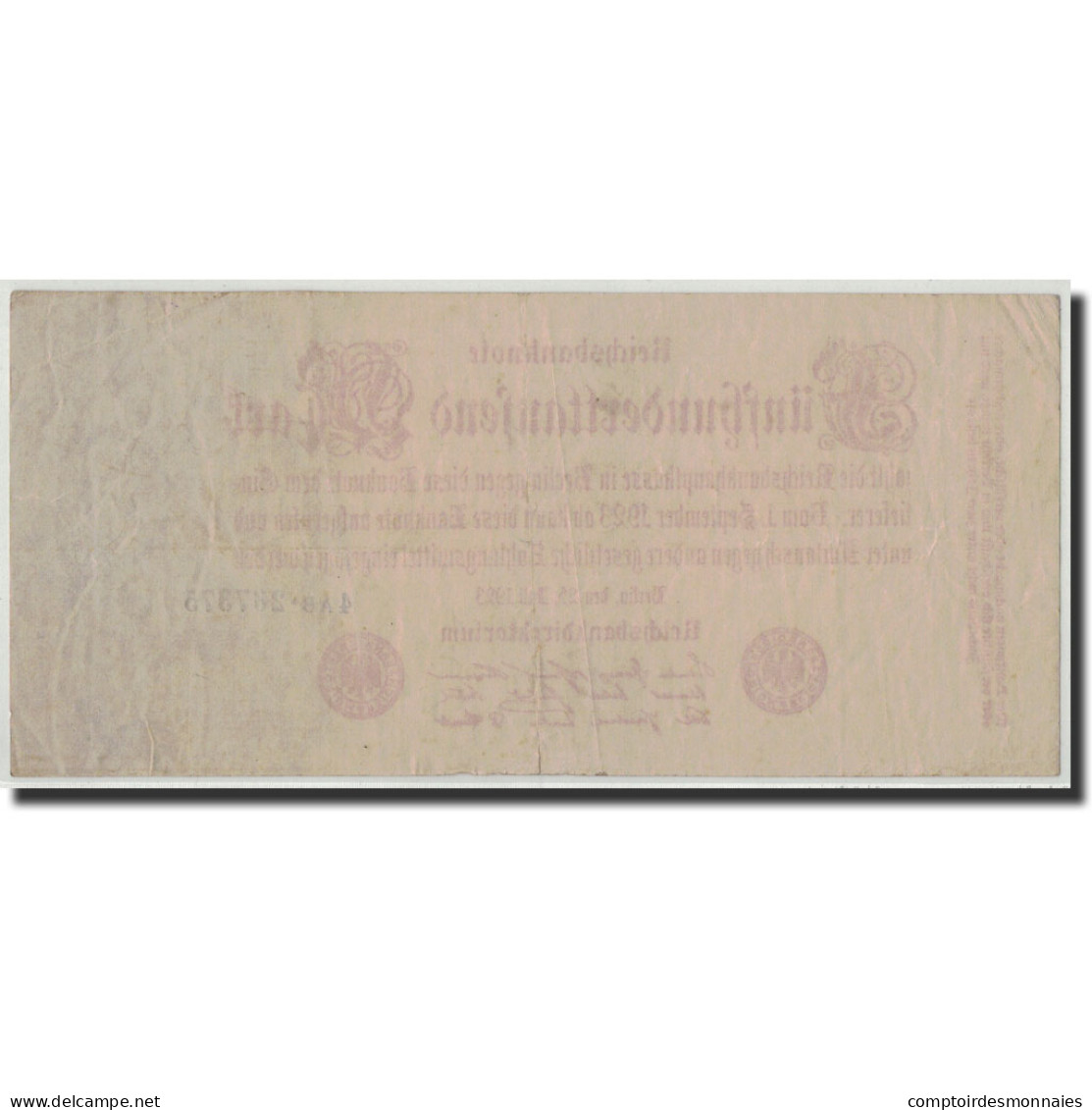 Billet, Allemagne, 500,000 Mark, 1923, 1923-07-25, KM:92, TB - 500000 Mark