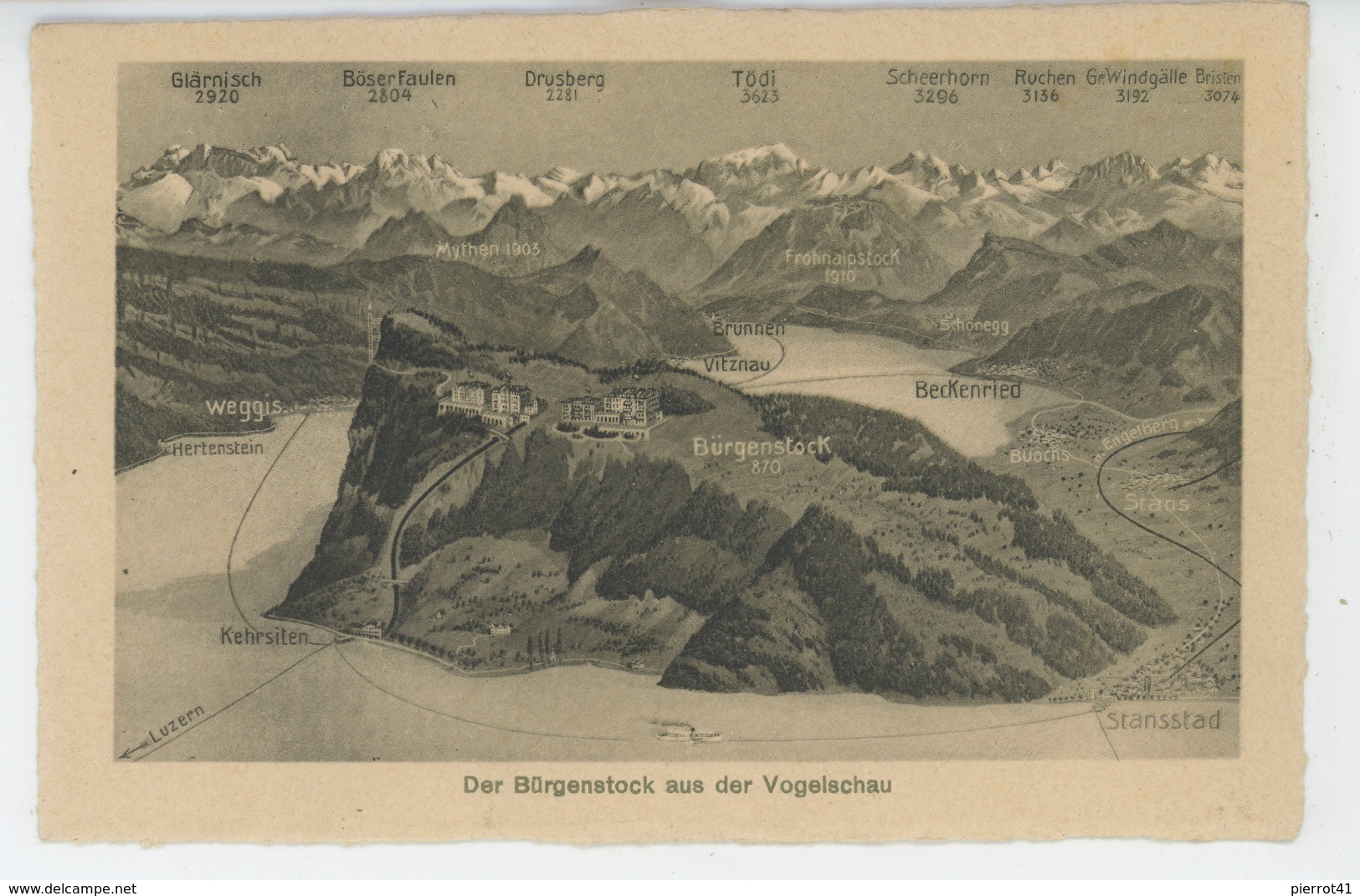 SUISSE - Der BÜRGENSTOCK Aus Der Vogelschau - Otros & Sin Clasificación