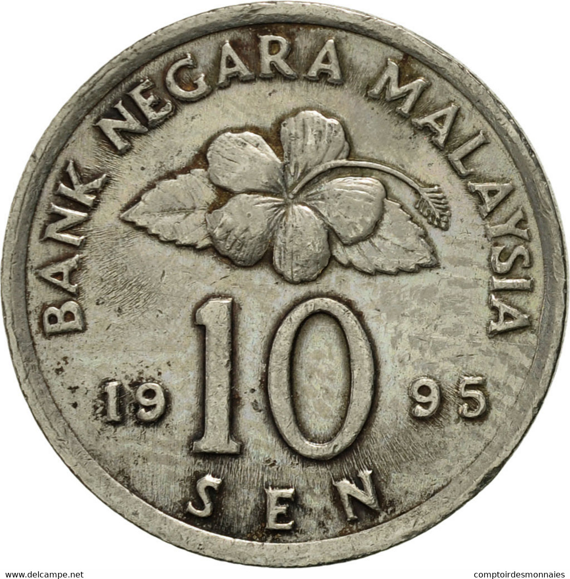 Monnaie, Malaysie, 10 Sen, 1995, TTB+, Copper-nickel, KM:51 - Malaysie