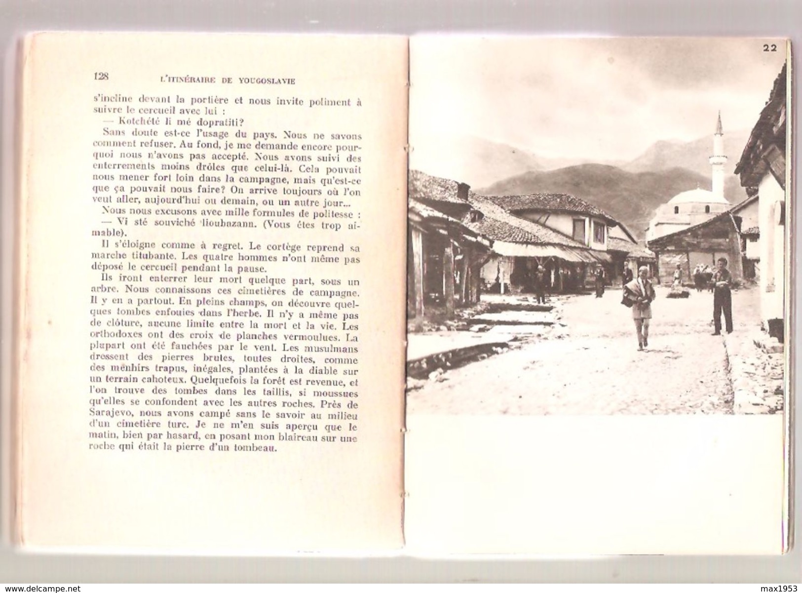 A. T'SERSTEVENS - L'ITINERAIRE DE YOUGOSLAVIE - Editions  Grasset, 1938 - Dédicacé à Pierre Goemaere - Aardrijkskunde