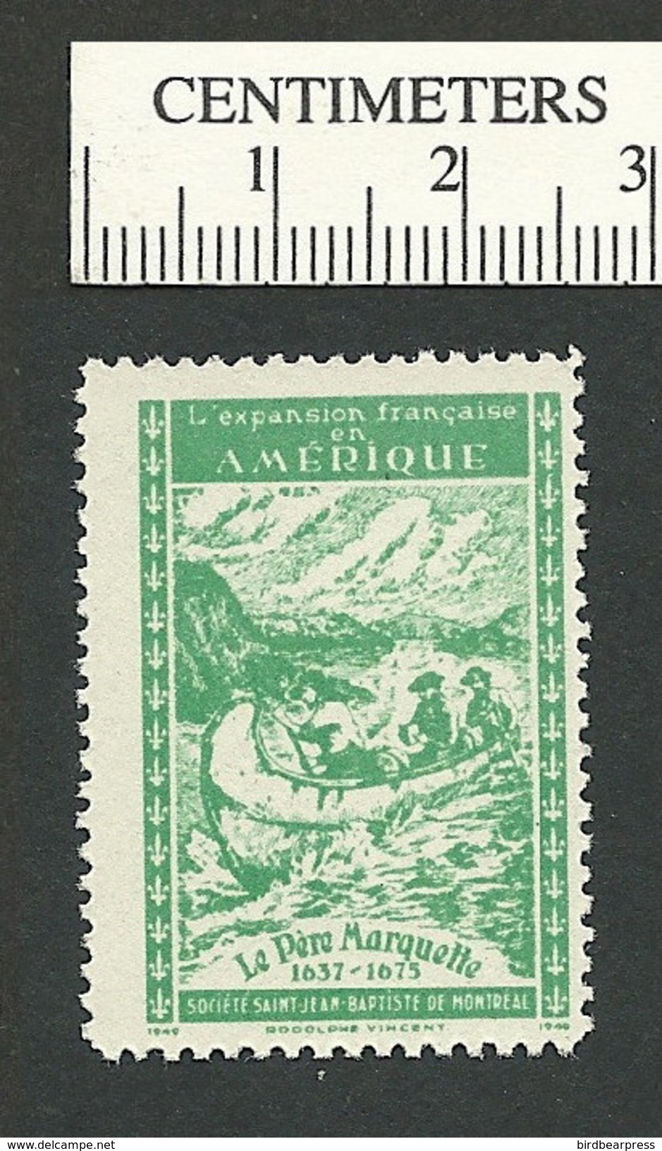 B46-17 CANADA Societe St-Jean-Baptiste SSJB 48c MNH Marquette Green - Local, Strike, Seals & Cinderellas