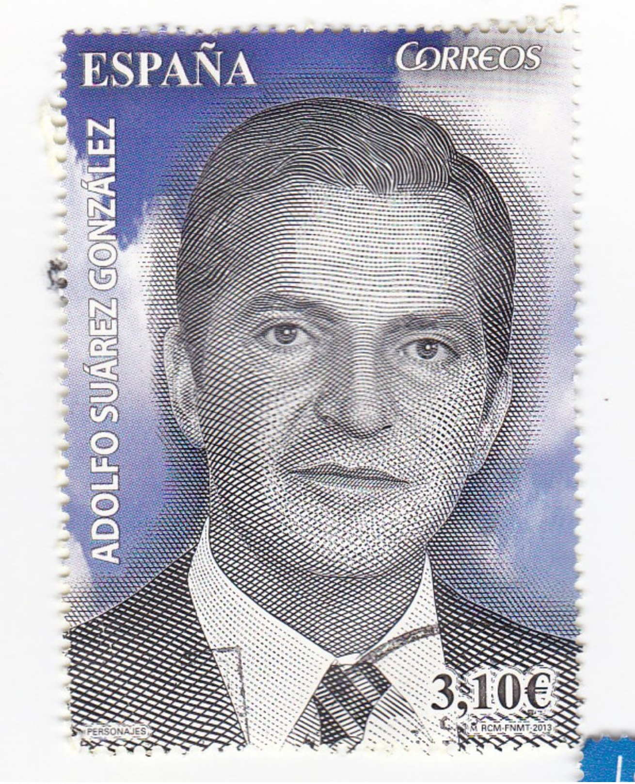 3,10  Euros - Adolpho SUAREZ GONZALEZ - Très Beau Timbre - Oblitérés