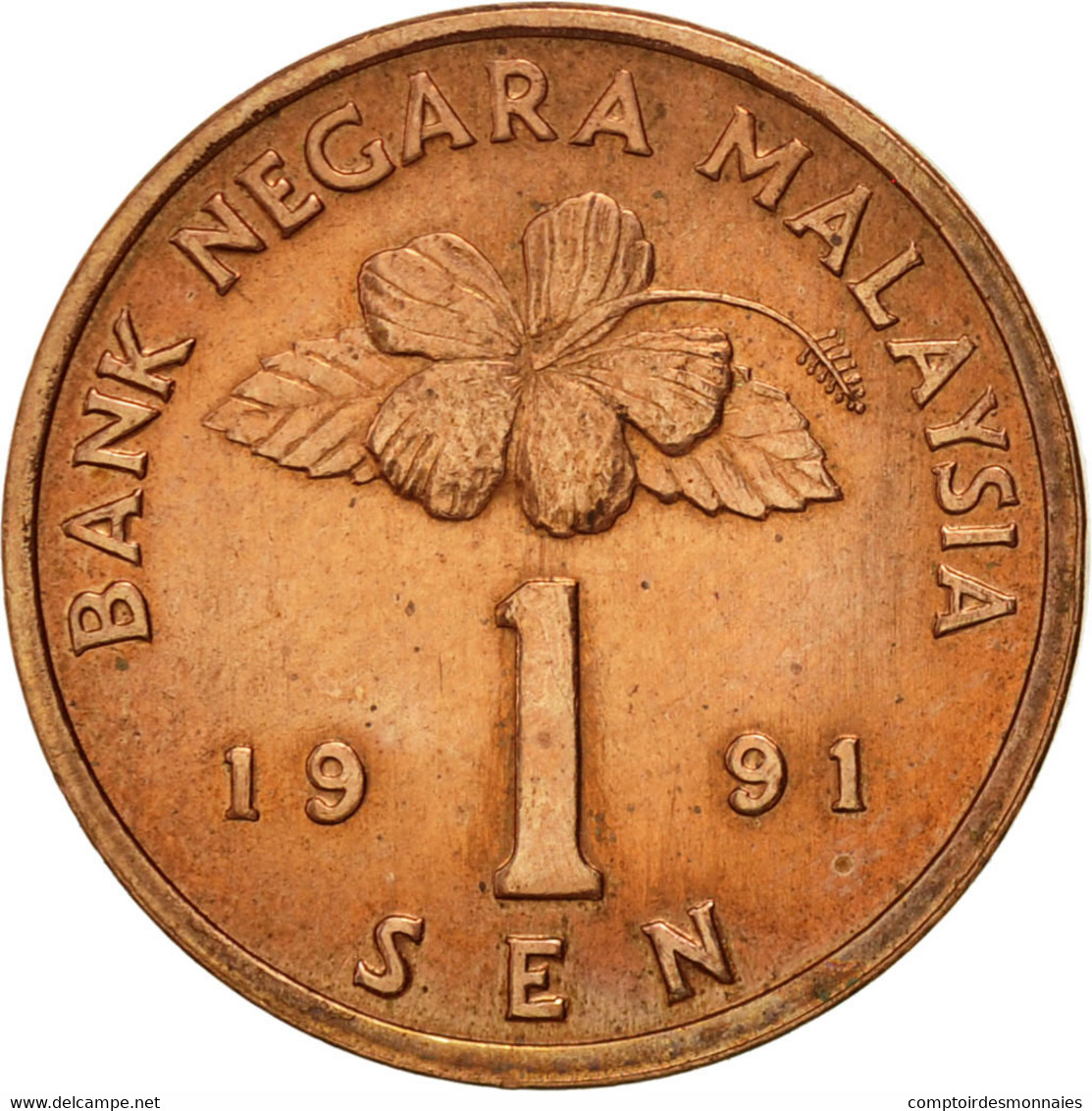 Monnaie, Malaysie, Sen, 1991, TTB+, Bronze Clad Steel, KM:49 - Malaysie