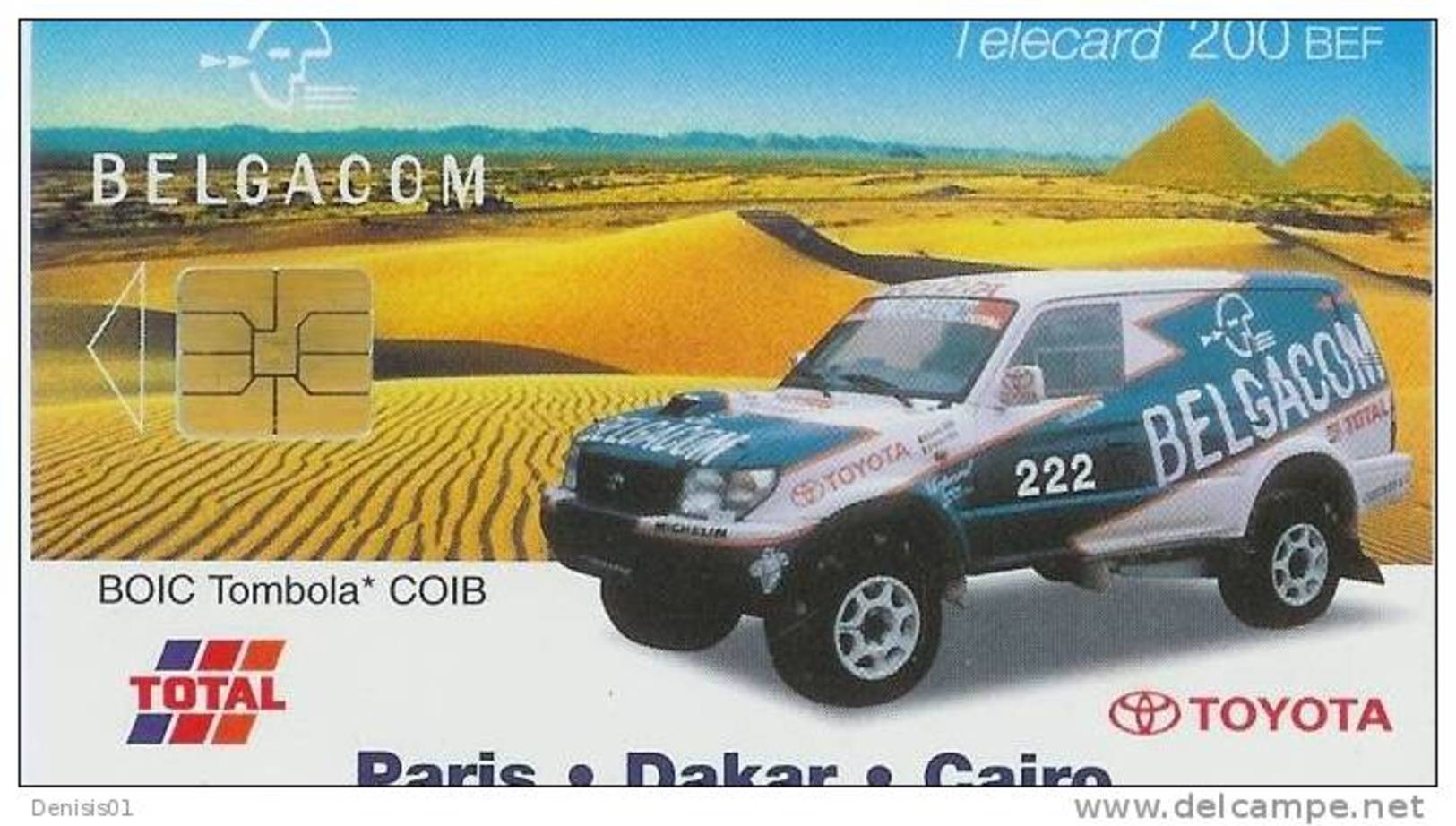 Cartes à Puce - Belgique Dakar - 200 - N° 79 - Avec - Avec Puce