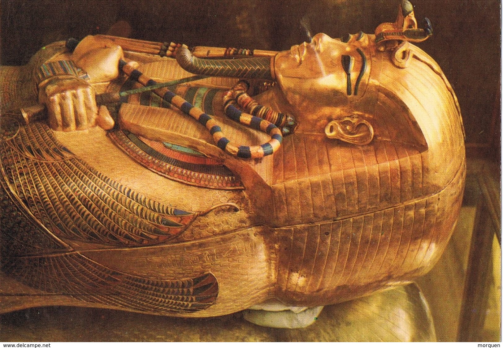 25300. Postal Sarcofago TUTANKHAMON. Egypt. Egiptologie - Personas