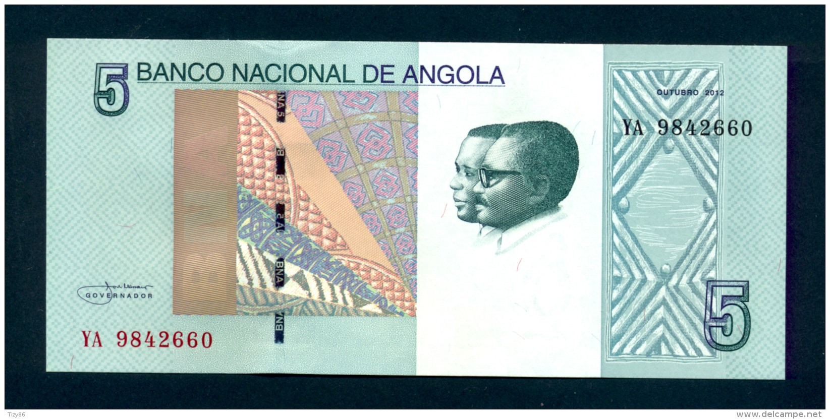 Banconota Angola - 5 Kwanzas - UNC - Angola