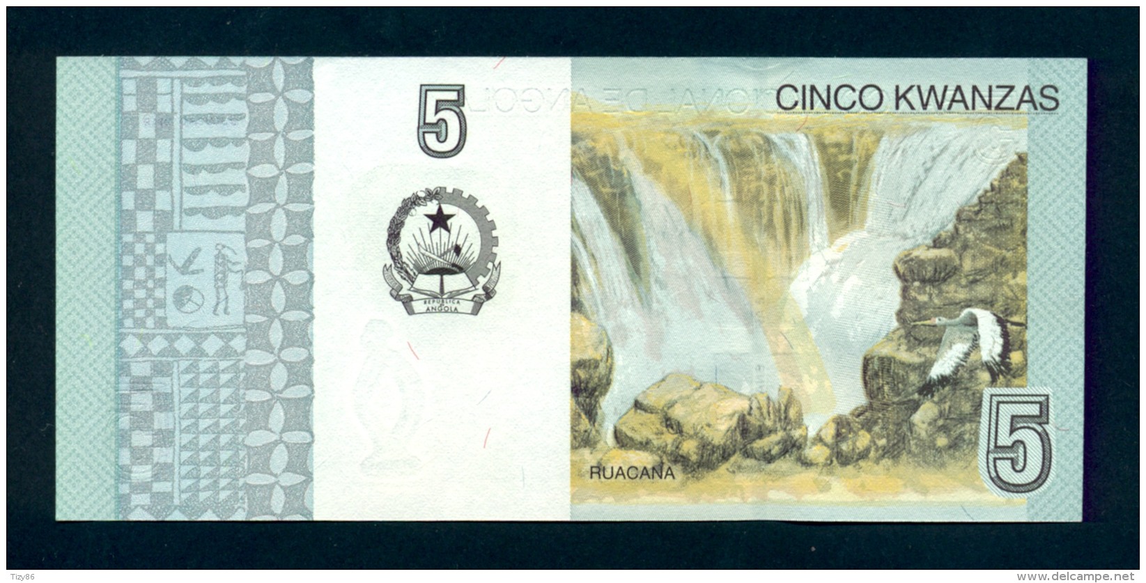 Banconota Angola - 5 Kwanzas - UNC - Angola