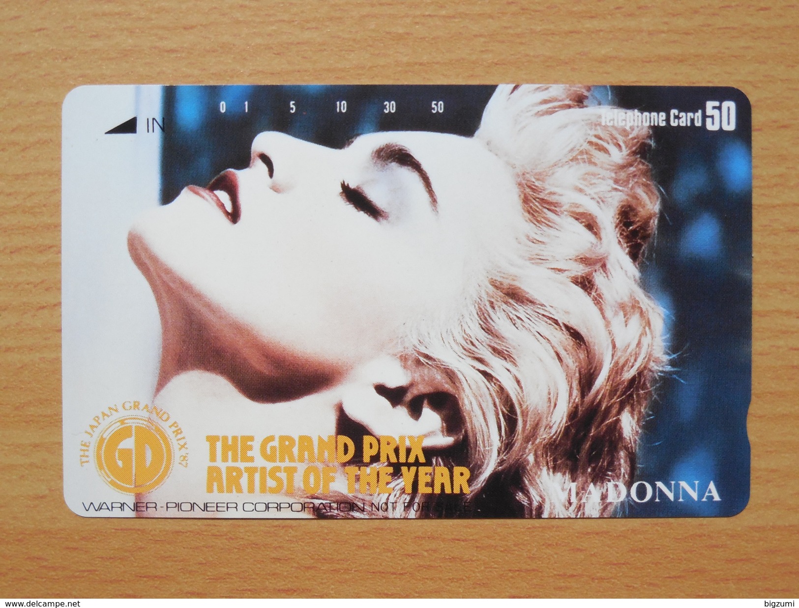 Japon Japan Freecard, Phonecard - Lady - Madonna - The Grand Prix Artist Of The Year / 110-23993 / Mint Neu Neuf - Music