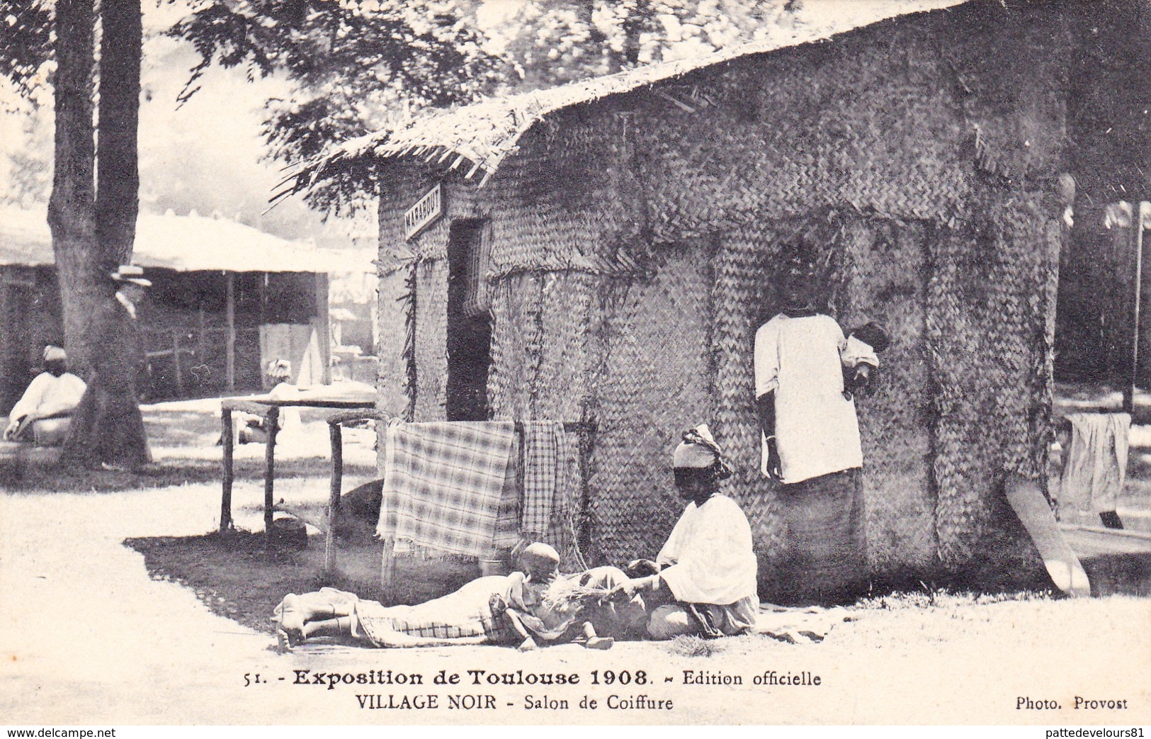 CPA (31) TOULOUSE Exposition 1908 Village Noir Salon De Coiffure Coiffeur Nègre - Toulouse