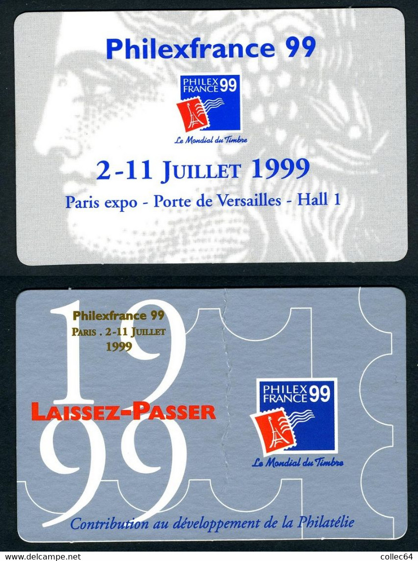 Exposition Philatélique Philexfrance 99 - Tickets - Entradas