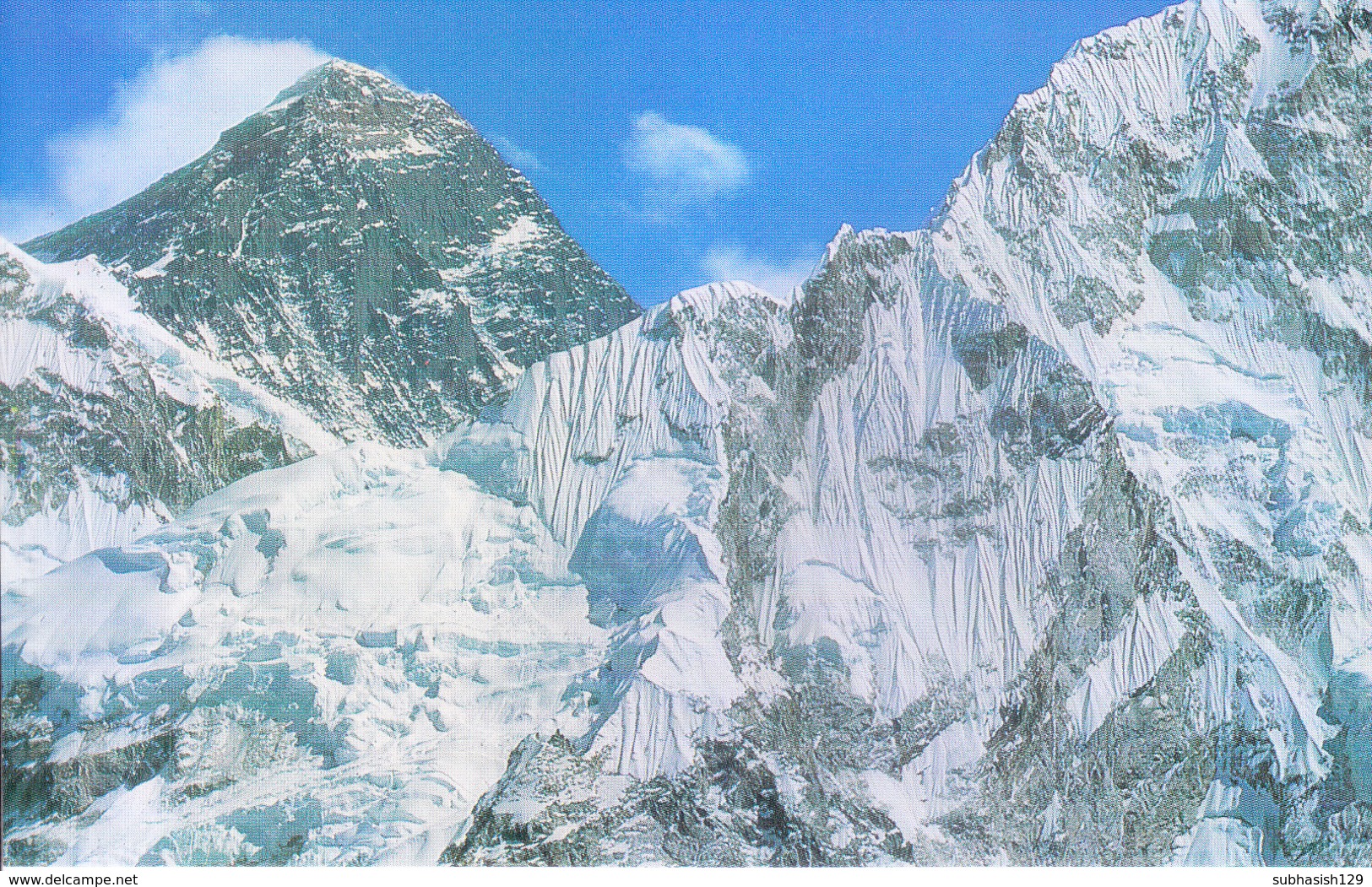 NEPAL - COLOUR PICTURE POST CARD - PEAKS OF HIMALAYA - MT. EVEREST - TRAVEL / TOURISM / MOUNTAINEERING - Nepal