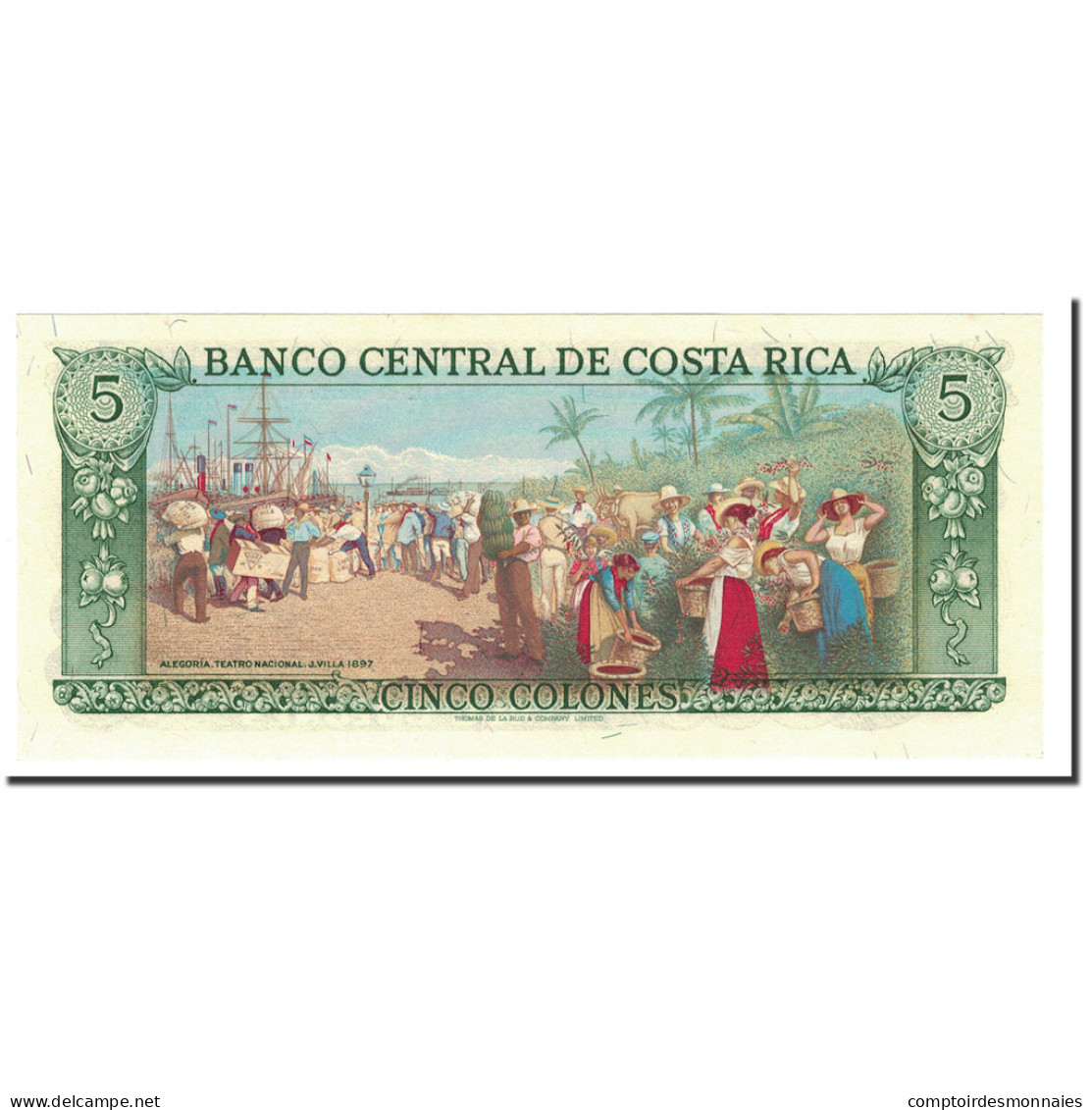 Billet, Costa Rica, 5 Colones, 1981, 1981-03-12, KM:236d, NEUF - Costa Rica