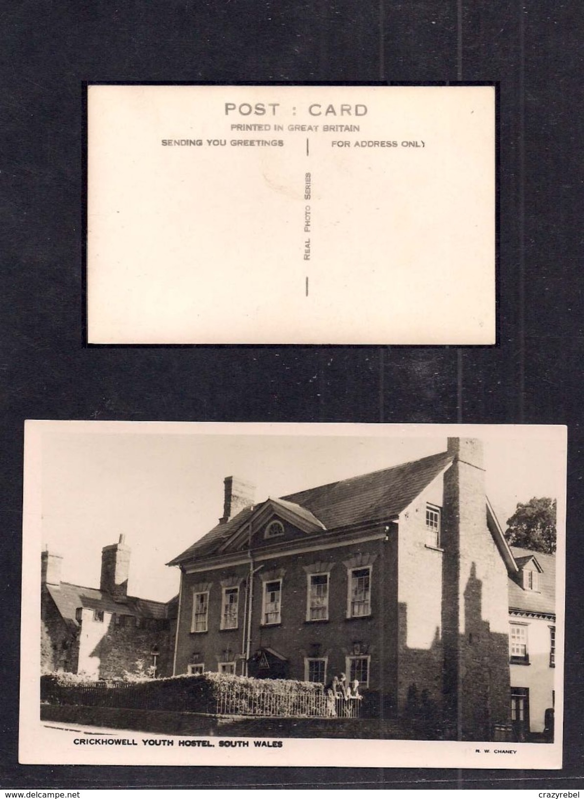 Postcard England Crickwell South Wales Old Unused Black And White ( B684 ) - Other & Unclassified