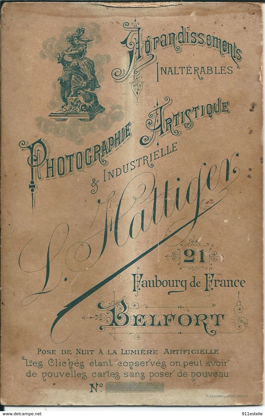 90 Belfort   , Officier Du 42e Regiment  D'INFANTERIE ( Photo 11,5 X 16,5 ) - Belfort - Ville