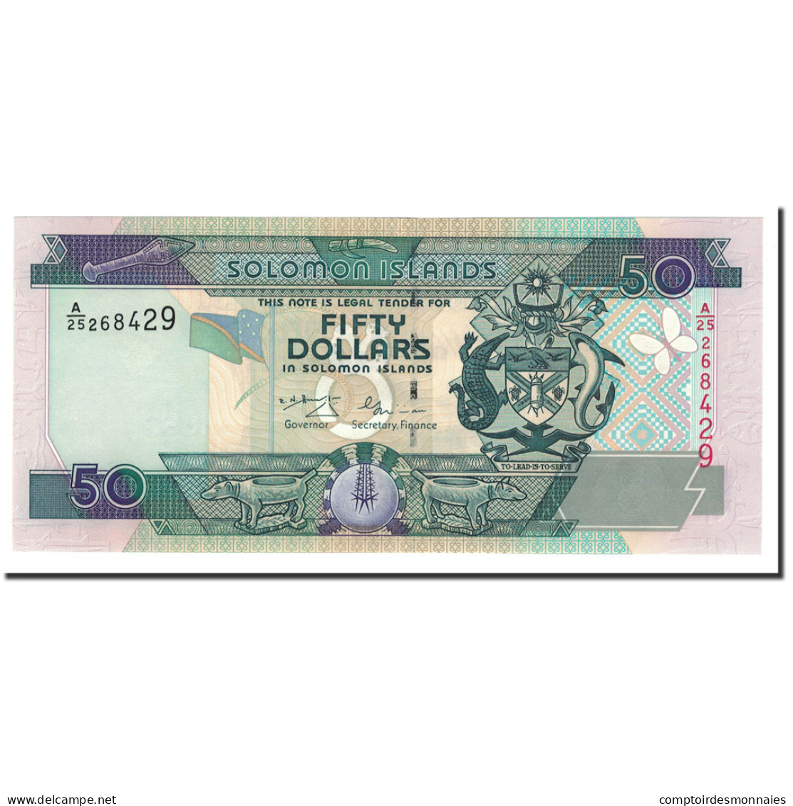 Billet, Îles Salomon, 50 Dollars, 2001, KM:24, NEUF - Salomonseilanden