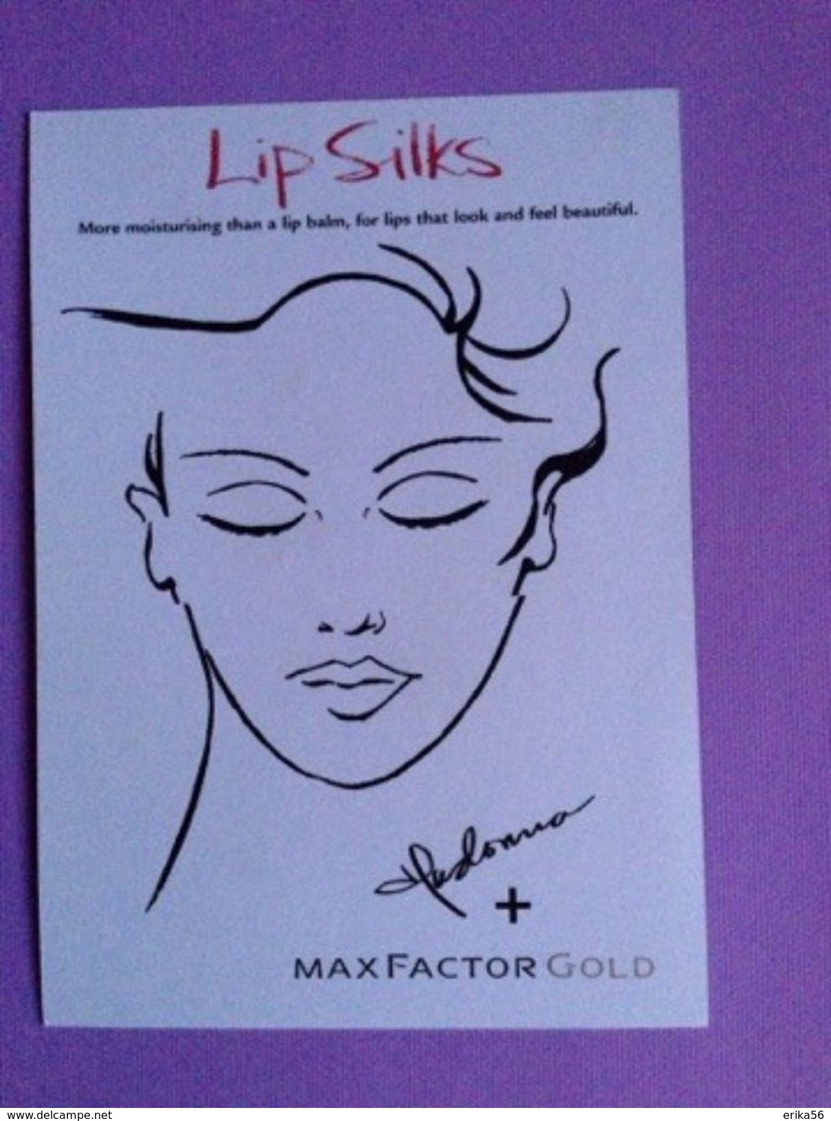 MADONNA - LIP SILKS MAX FACTOR - Modern (from 1961)