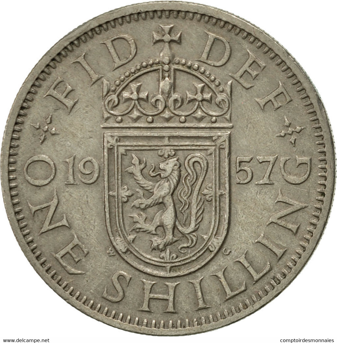 Monnaie, Grande-Bretagne, Elizabeth II, Shilling, 1957, SUP, Copper-nickel - I. 1 Shilling