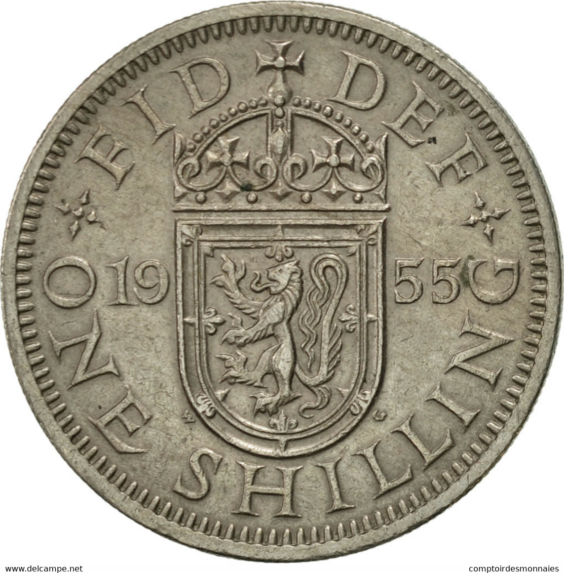 Monnaie, Grande-Bretagne, Elizabeth II, Shilling, 1955, SUP, Copper-nickel - I. 1 Shilling