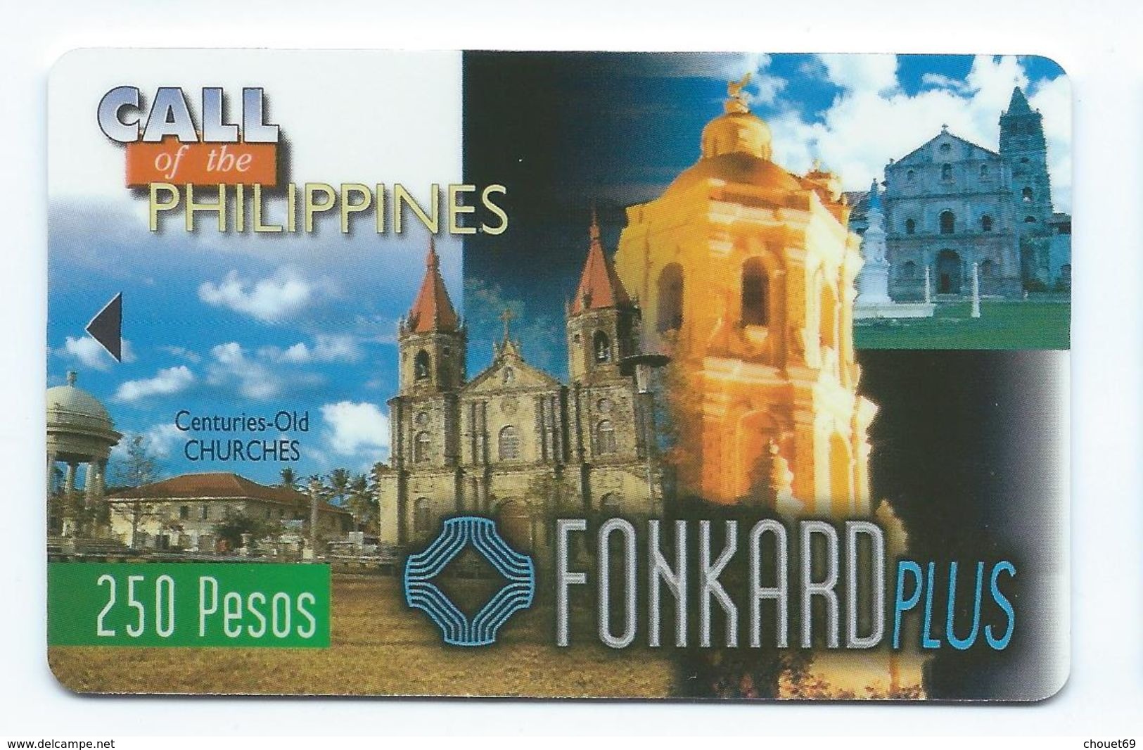 Print Demo No Chip Philippines P250 1st Issue Churches 11/30/98 Test - Philippines