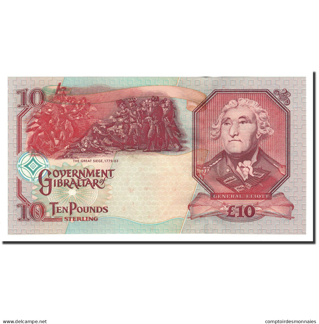 Billet, Gibraltar, 10 Pounds, 1995, 1995-07-01, KM:26a, NEUF - Gibilterra