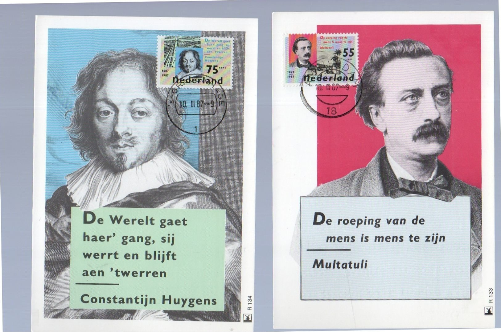 1987 Multatuli Constantijn Huygens (59) - Maximumkarten (MC)