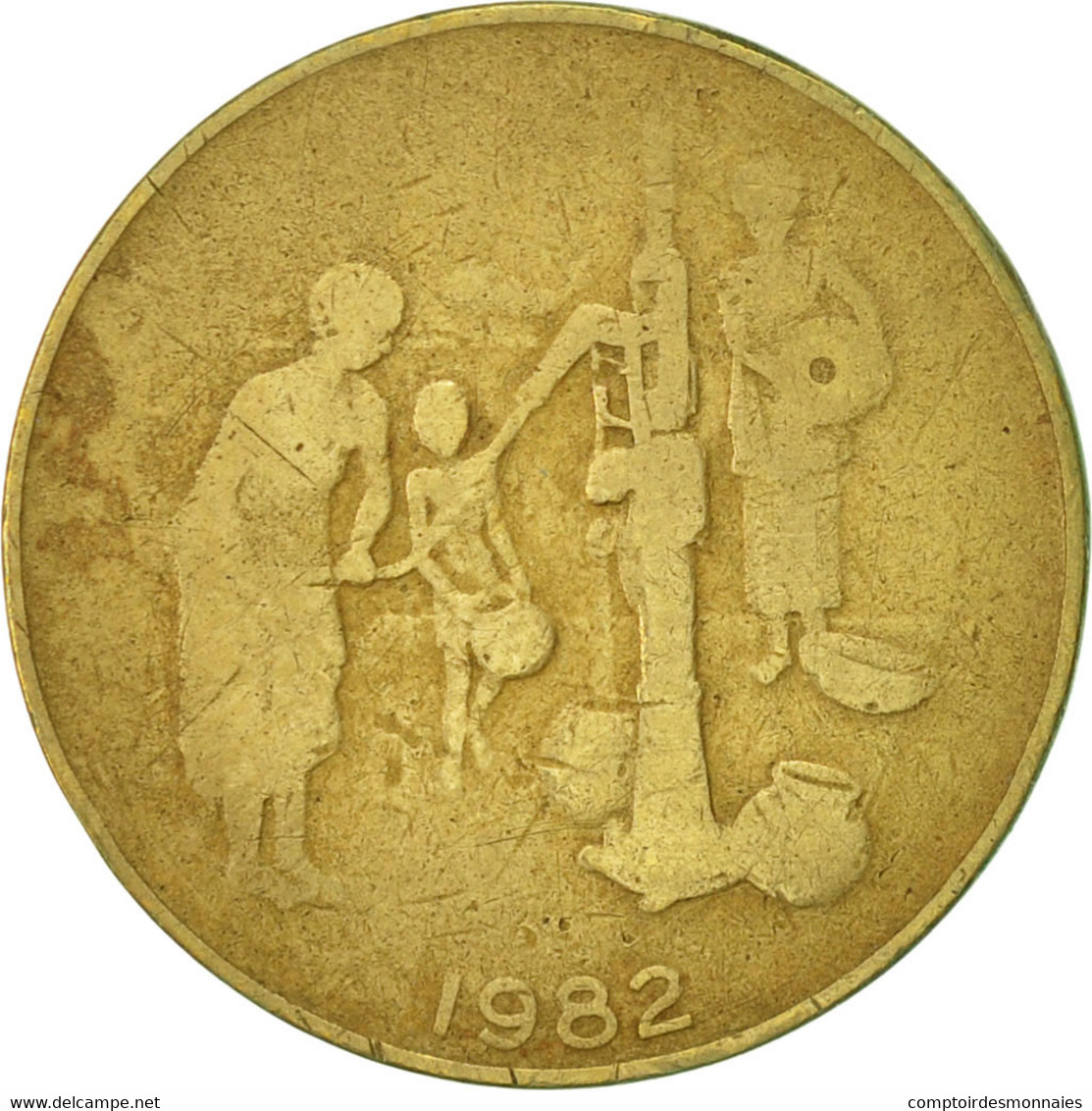 Monnaie, West African States, 10 Francs, 1982, Paris, TB+, Aluminum-Bronze - Côte-d'Ivoire