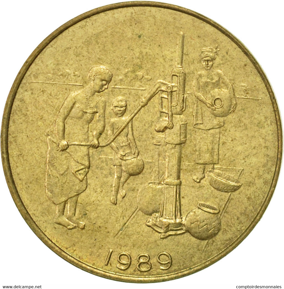 Monnaie, West African States, 10 Francs, 1989, Paris, TTB, Aluminum-Bronze - Côte-d'Ivoire