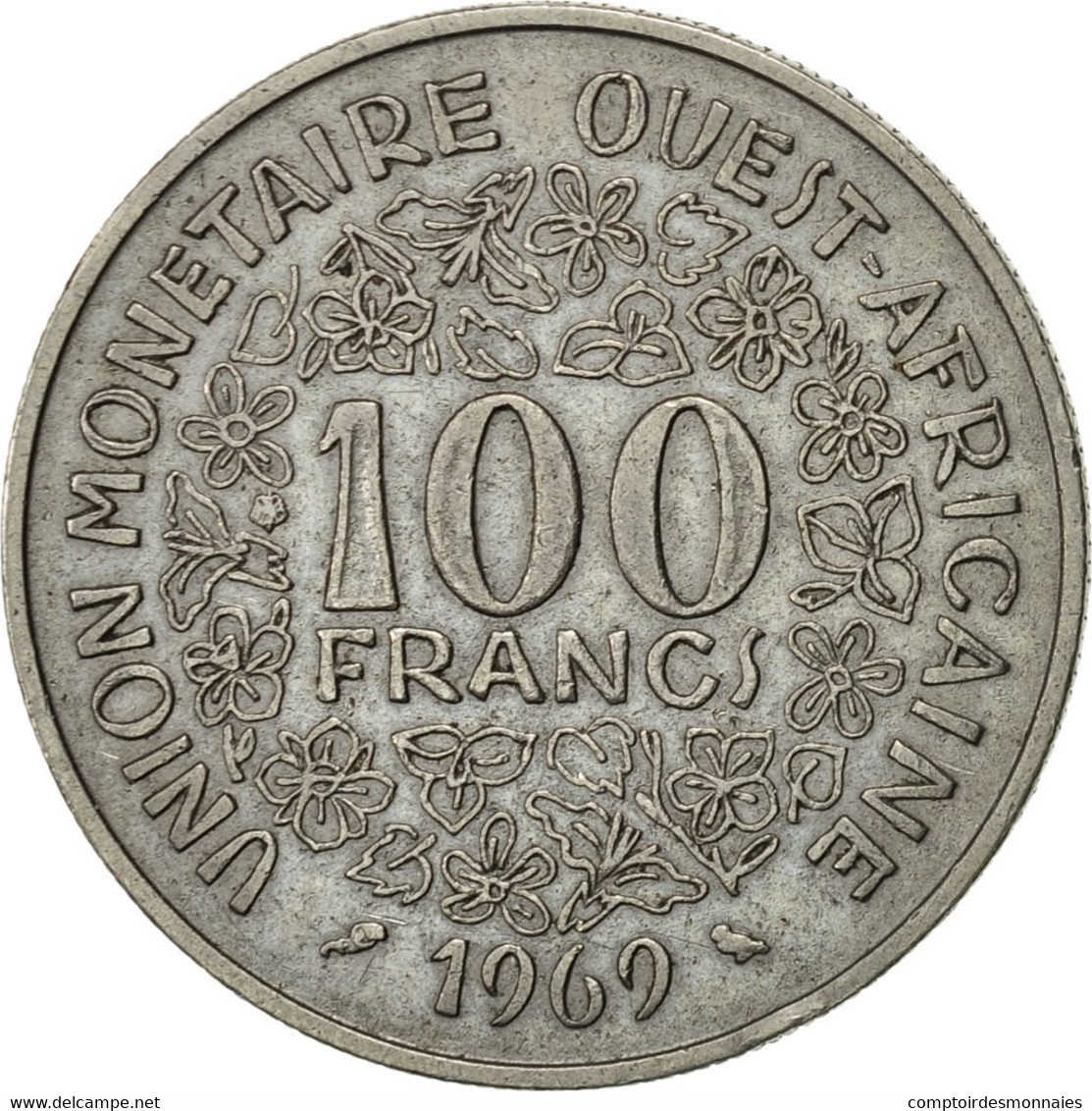 Monnaie, West African States, 100 Francs, 1969, Paris, TTB+, Nickel, KM:4 - Costa De Marfil