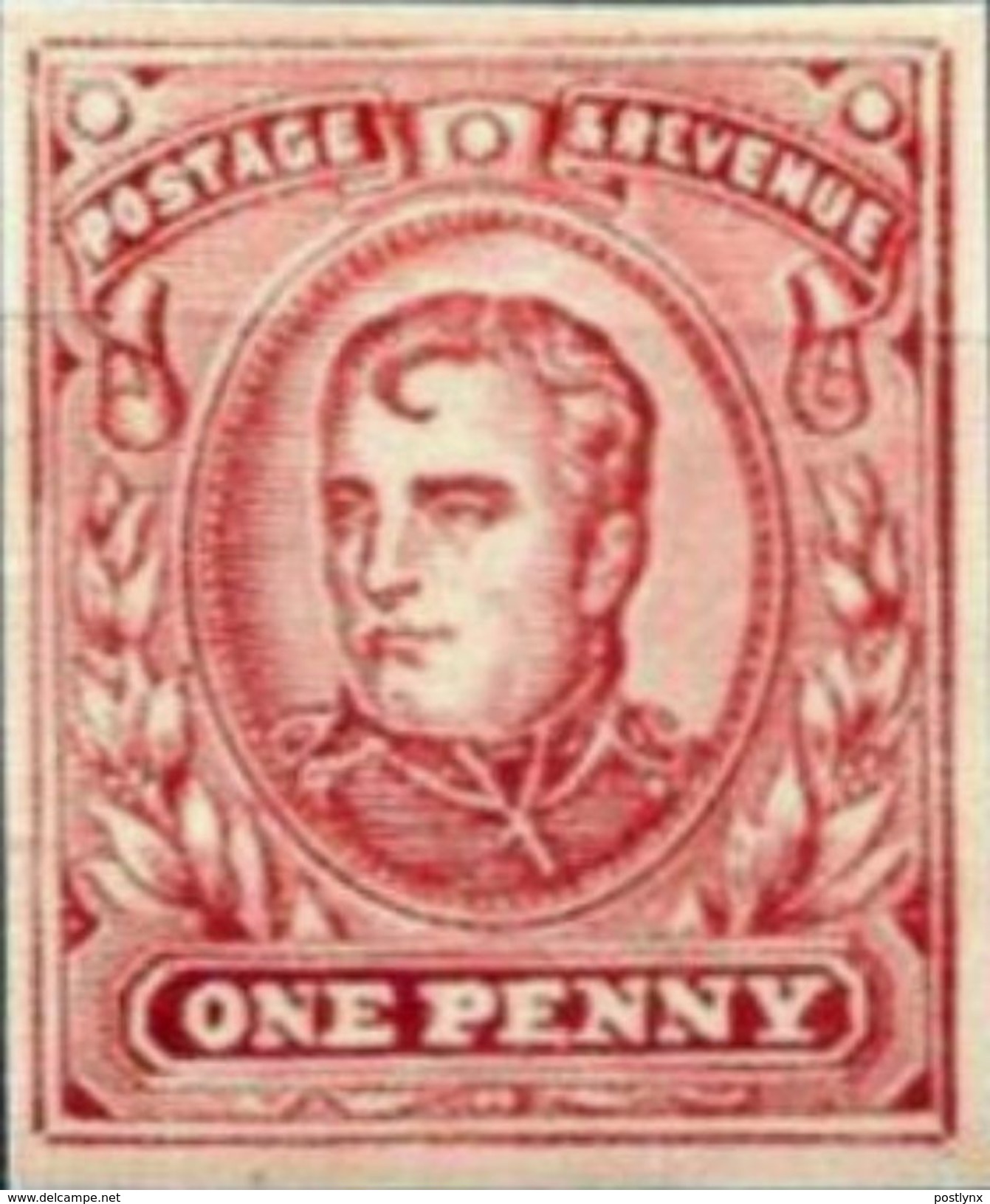 GREAT BRITAIN 1902 Emperor Napoleon 1d Red IMPERF.ESSAY  [essai,Probedruck,ensayo, Saggio] - Probe- Und Nachdrucke