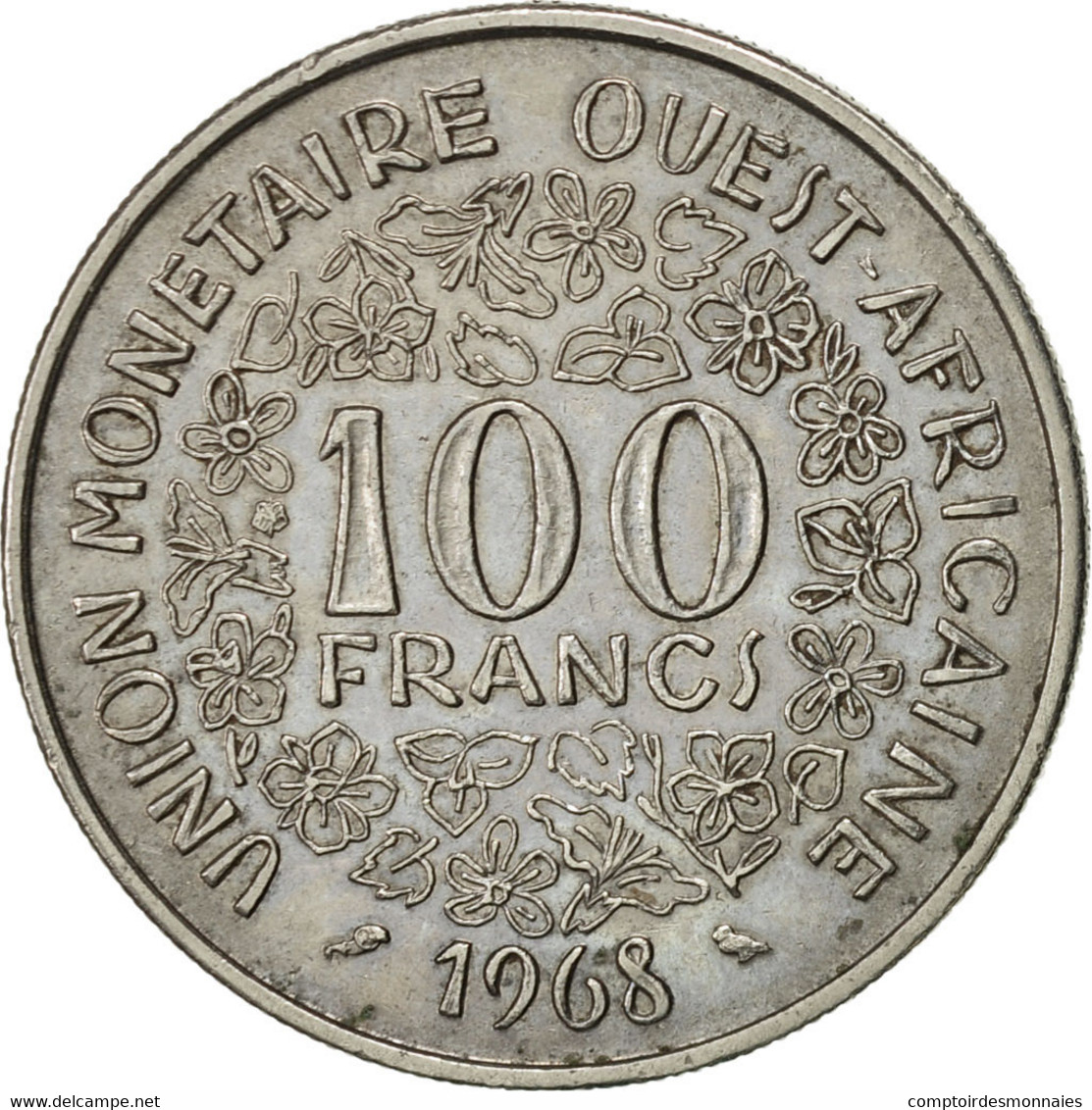 Monnaie, West African States, 100 Francs, 1968, Paris, TTB+, Nickel, KM:4 - Elfenbeinküste