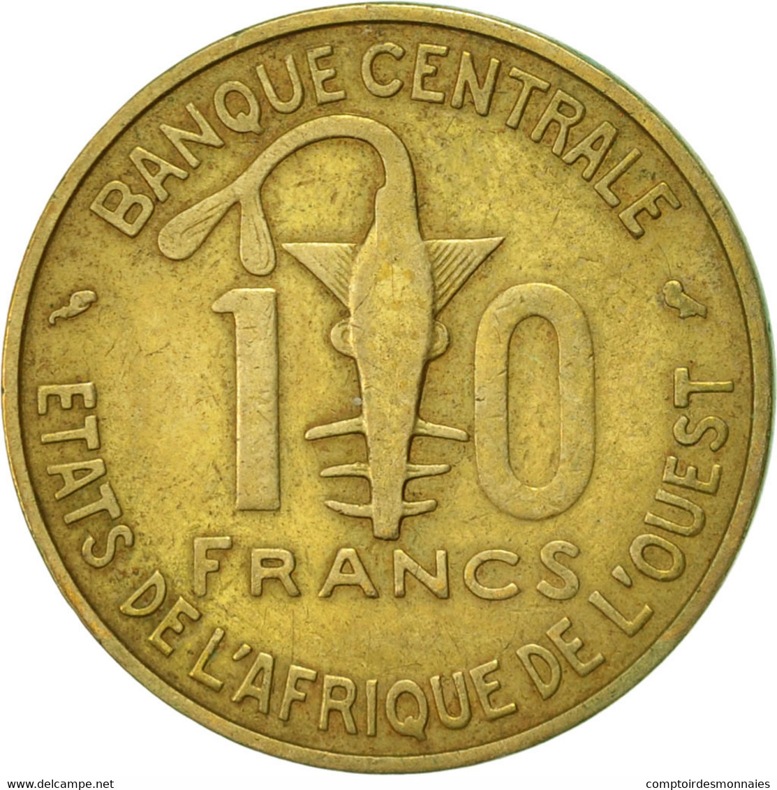 Monnaie, West African States, 10 Francs, 1967, Paris, TTB - Côte-d'Ivoire