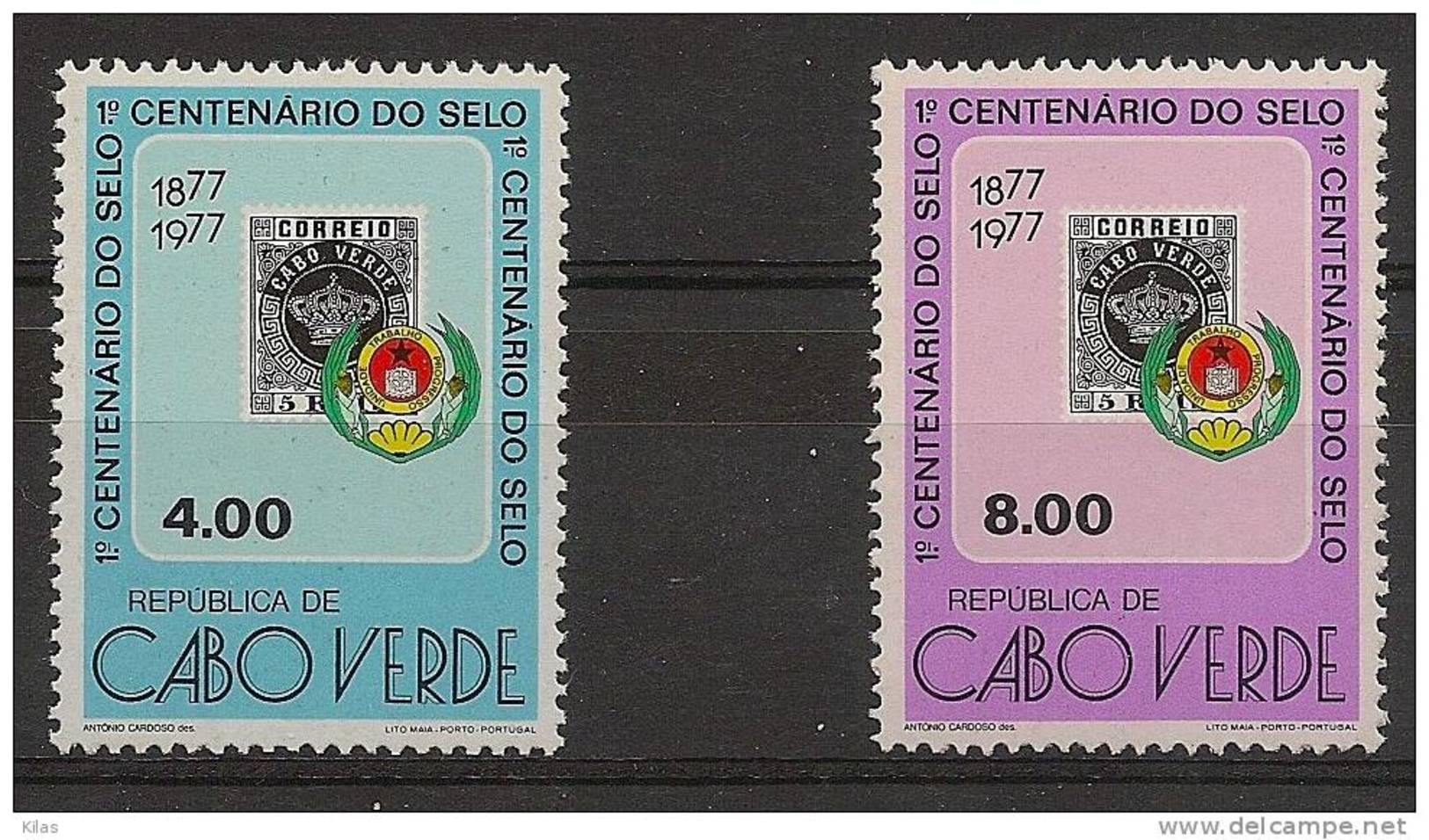 CAPE VERDE  1977  Centenary Of The First Stamp - Kap Verde