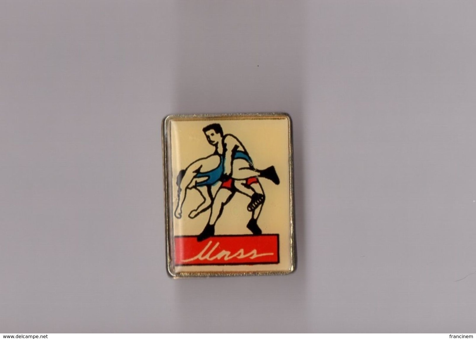 Pin's UNSS Union Nationale Du Sport Scolaire / Lutte (Époxy) - Lotta