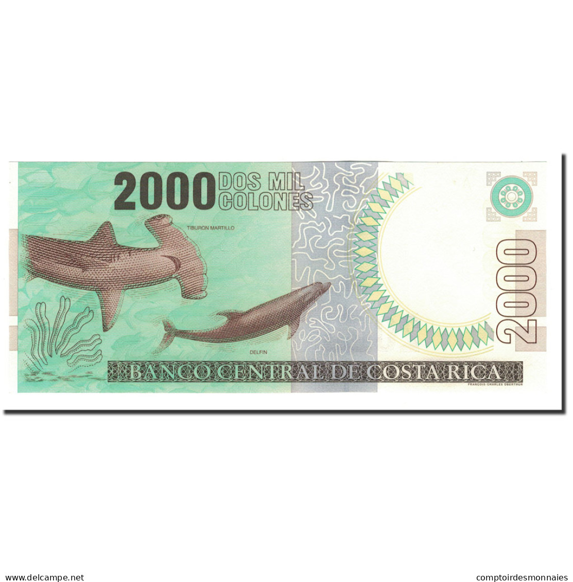 Billet, Costa Rica, 2000 Colones, 2003, 2003-04-09, KM:265d, NEUF - Costa Rica