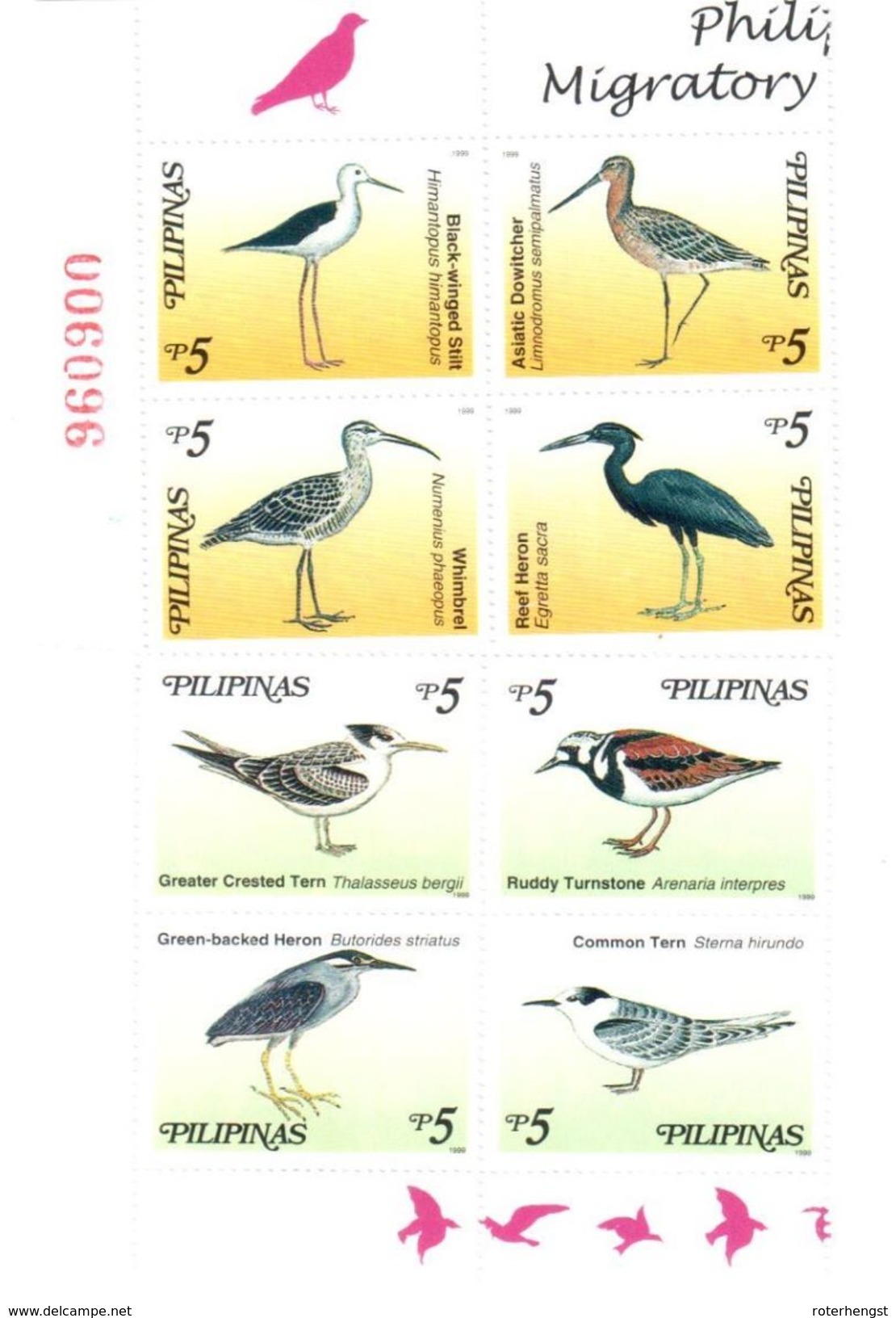 Philippines Complete Set Mnh ** 7 Euros Birds - Autres & Non Classés
