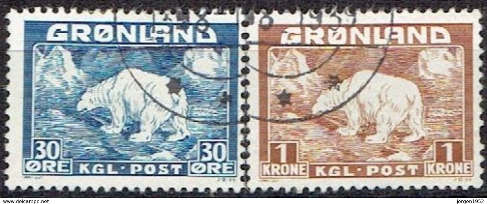 GREENLAND  # FROM 1938  STAMPWORLD 6-7 - Gebraucht