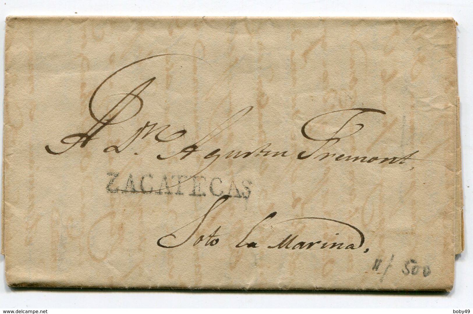 MEXIQUE De ZACATECAS LAC Du 07/06/1832 ( 2 Scans) Paypal Not Accept - Autres & Non Classés