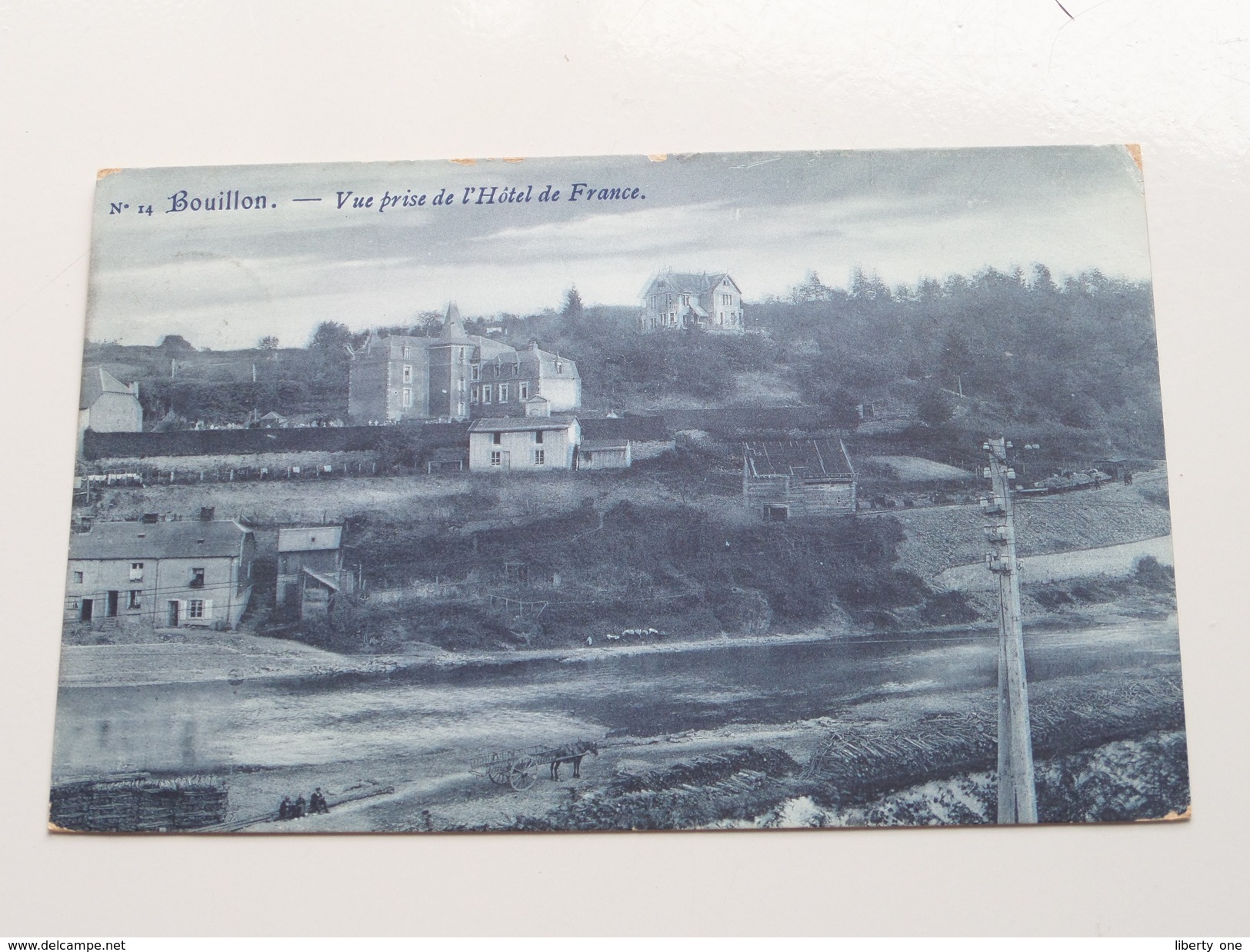 Vue Prise De L'Hôtel De FRANCE ( N° 14 - Lucien Deville ) Anno 1908 ( Zie Foto Details ) !! - Bouillon