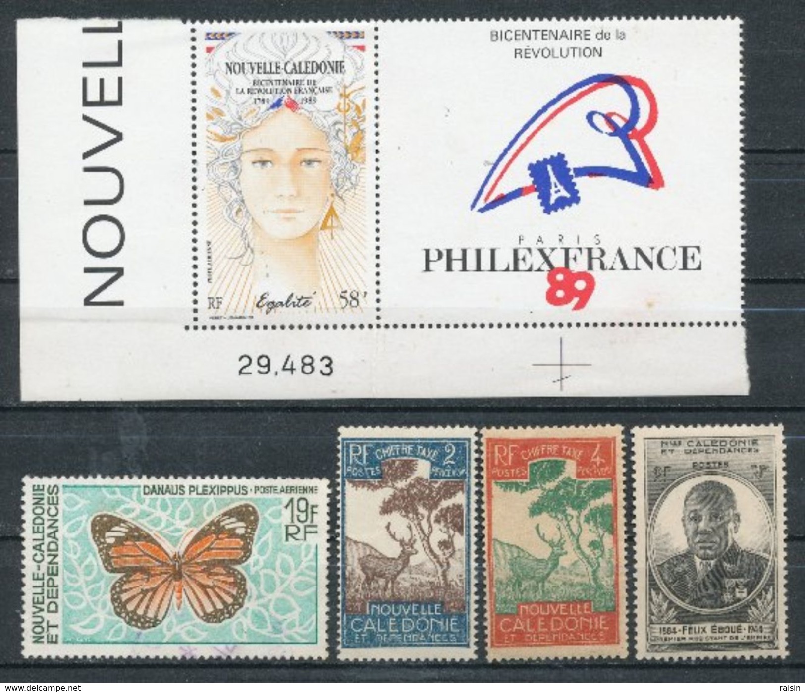 Nouvelle Calédonie Petit Lot De 53  Timbres Différents, En Majorité Oblitérés - Collezioni & Lotti