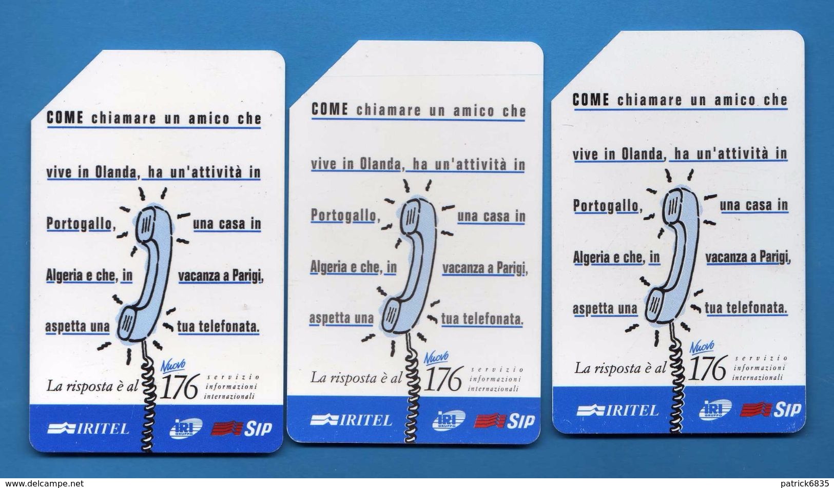 (2Eu) USATA °- IRITEL - 176  - - C&C.2318-2319-2321 - Mn - .  Vedi Descrizione - Pubbliche Speciali O Commemorative