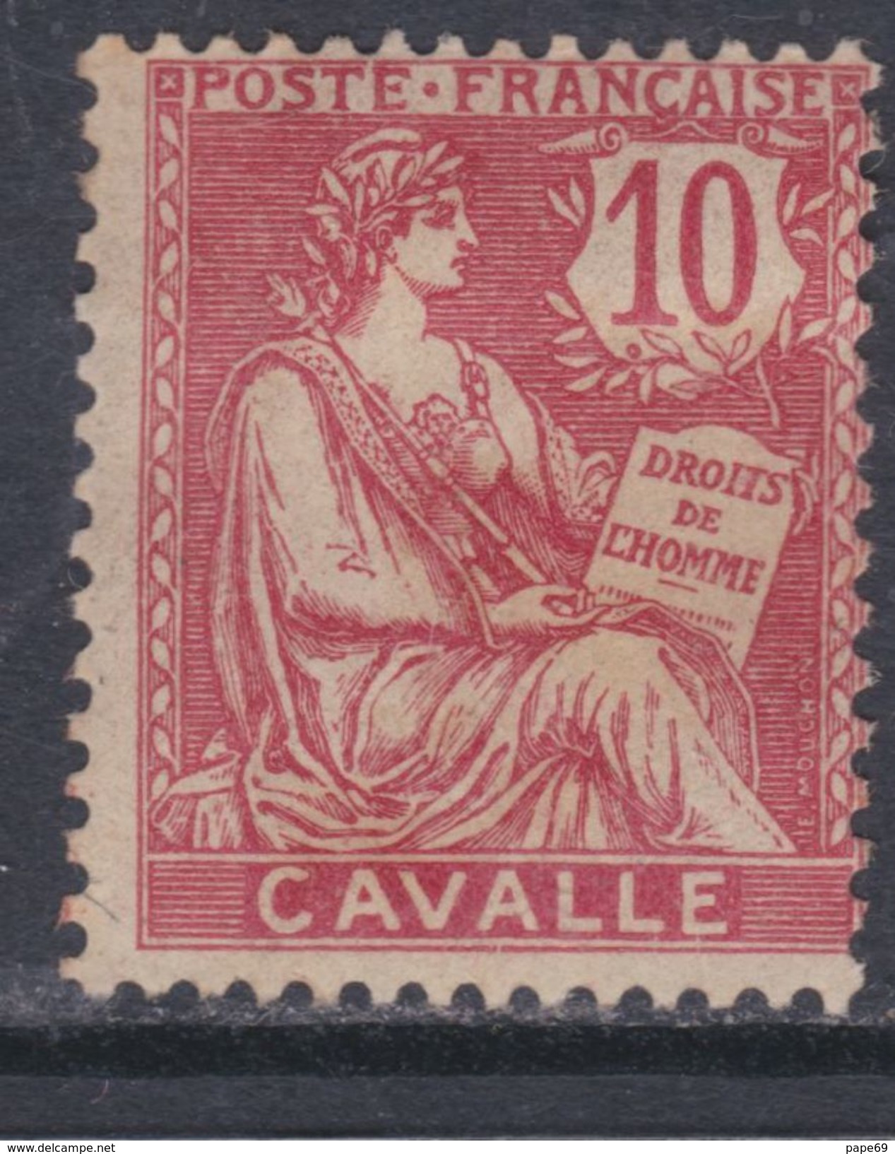 Cavalle N° 11 X Type Mouchon : 10 C. Rose, Trace De Charnière Sinon TB - Unused Stamps