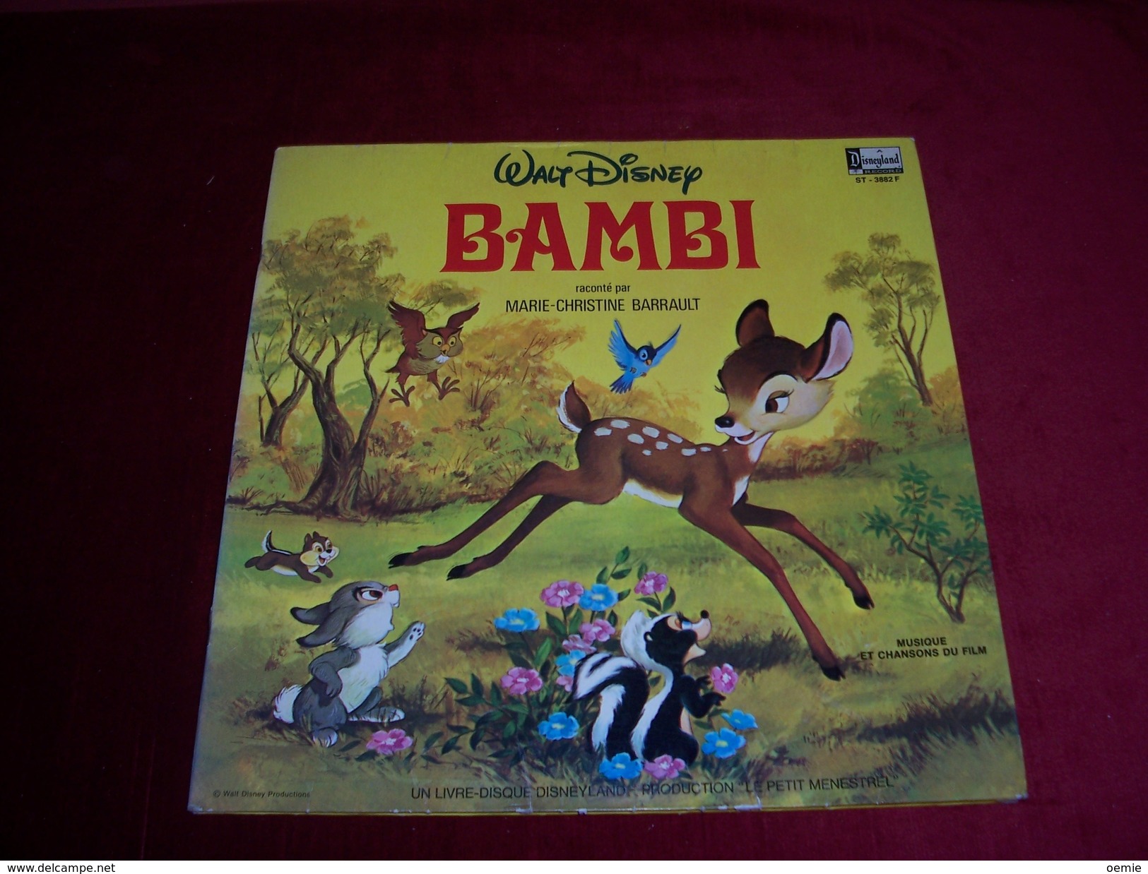 WALT DISNEY   °  BAMBI  RACONTE PAR MARIE CHRISTINE BARRAULT - Kinderlieder