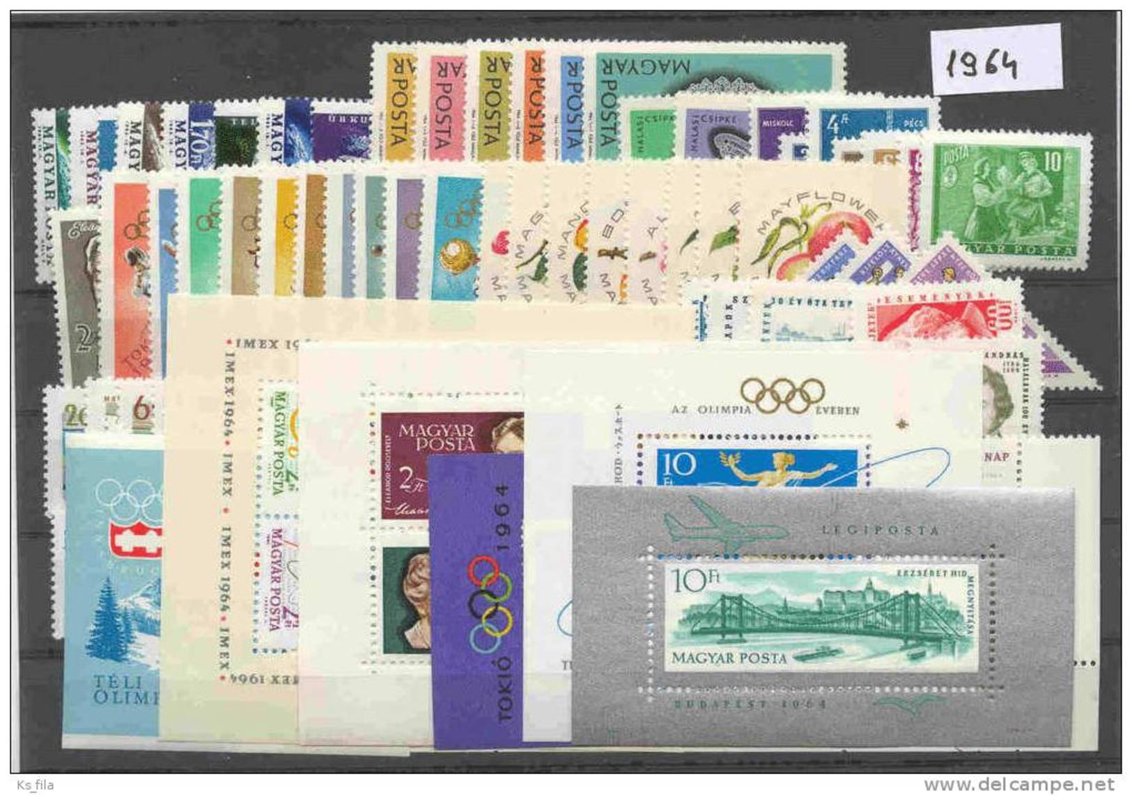 HUNGARY 1964 Full Year 86 Stamps + 6 S/s - Années Complètes