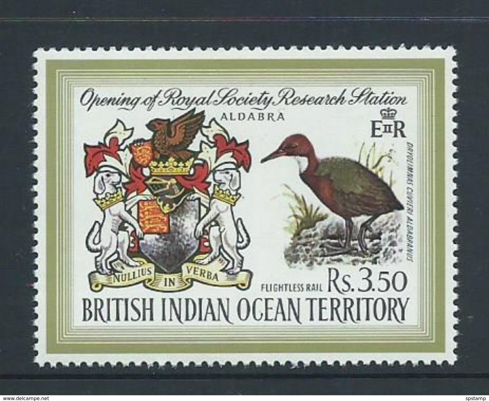 BIOT 1971 Aldabra Research Station Single MNH - British Indian Ocean Territory (BIOT)