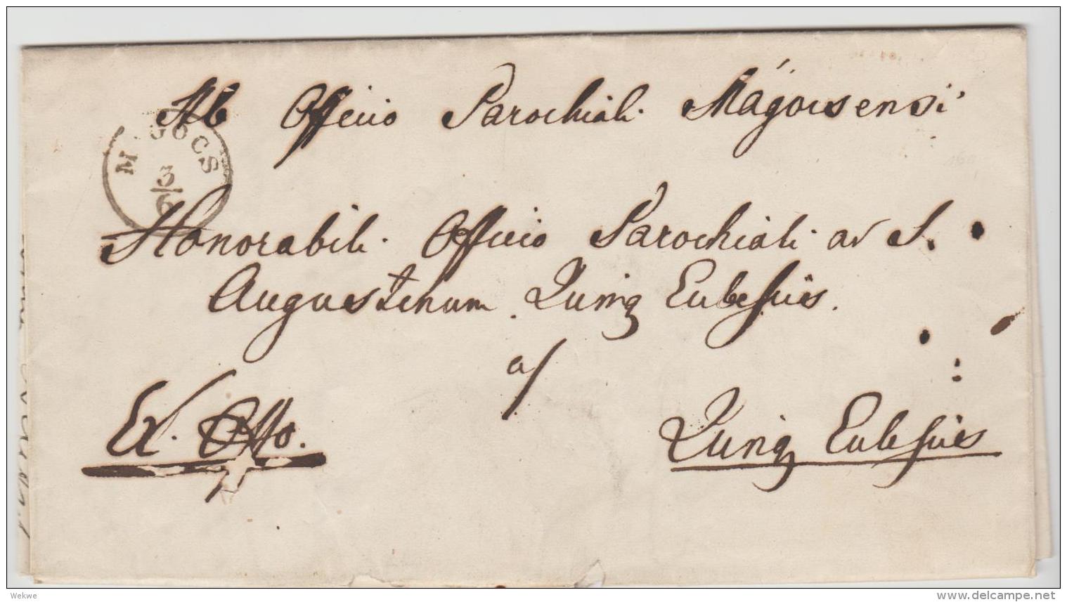 Ung010 /  UNGARN - Magocsens 1860, Kirchliche Angelegenheit - ...-1867 Prephilately