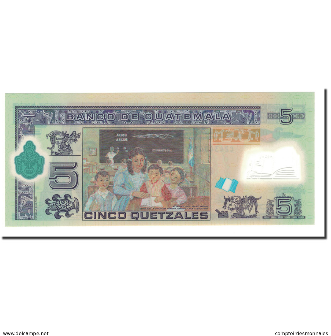 Billet, Guatemala, 5 Quetzales, 2011, 2011-05-11, NEUF - Guatemala