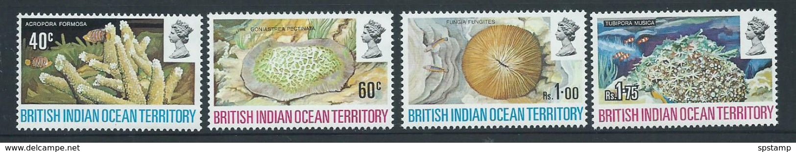 BIOT 1972 Coral Formations Set 4 MNH - British Indian Ocean Territory (BIOT)