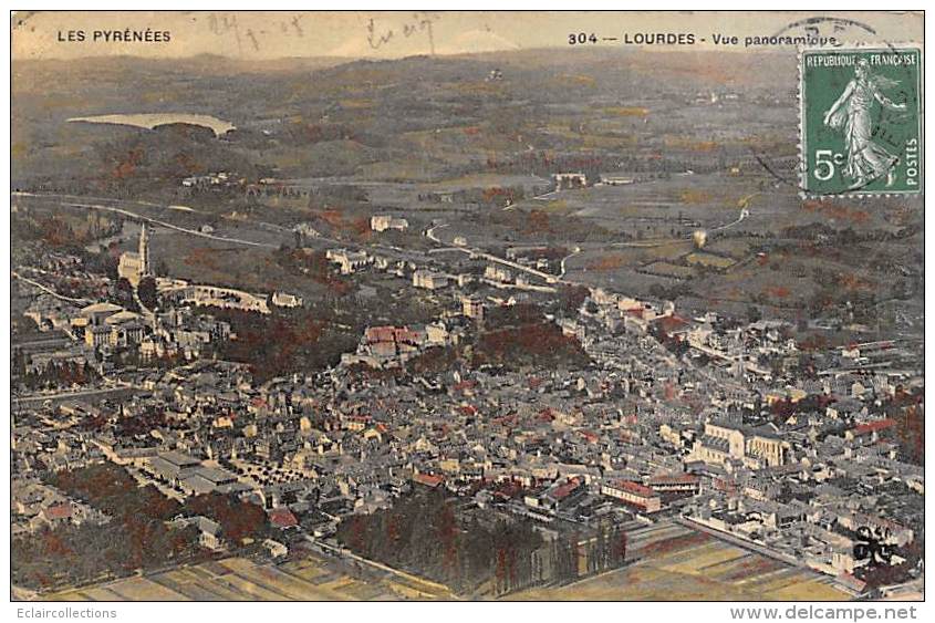 Lourdes     65       Une Vue Panoramique         (voir Scan) - Lourdes