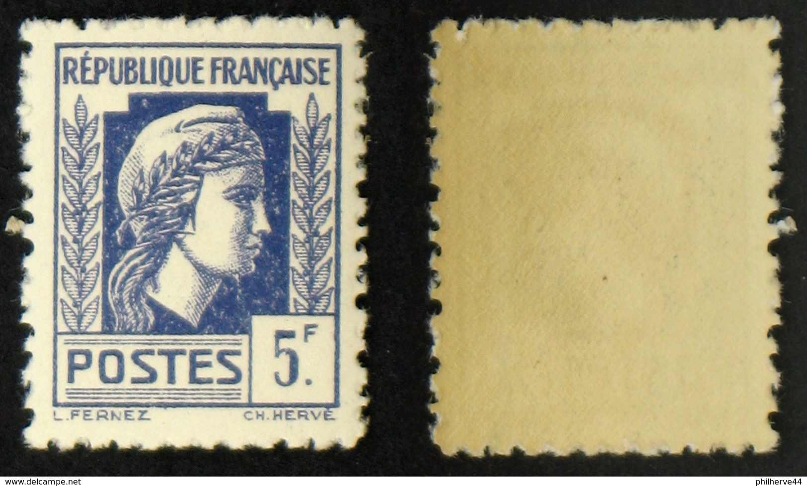 N° 645 5F MARIANNE ALGER TB Neuf N** Cote 8€ - 1944 Marianne Van Algerije