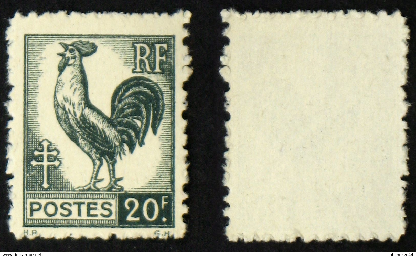 N° 648 20F COQ ALGER TB Neuf N** Cote 5€ - 1944 Hahn Und Marianne D'Alger